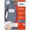 Avery J4785-15 Self-Adhesive Name Badges, 10 Per Sheet, 80x50mm, 150 Labels