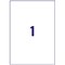 Avery B4775-20 Ultra Resistant Labels, 1 Per Sheet, 210x297mm, 20 Labels
