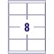Avery B3427-20 Ultra Resistant Labels, 8 Per Sheet, 74x105mm, 160 Labels
