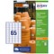Avery B7651-20 Ultra Resistant Labels, 65 Per Sheet, 38x21mm, 1300 Labels
