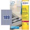 Avery L6008-20.UK Heavy Duty Laser Labels, 189 per Sheet, 25.4x10mm, Silver, 3780 Labels