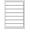 Avery LR4760-15 Recycled Ring Binder Labels, 7 Per Sheet, White, 105 Labels