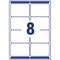 Avery L7165-40 Laser Labels, 8 Per Sheet, 99.1x67.7mm, White, 320 Labels