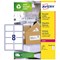 Avery LR7165-100 Recycled Laser Labels, 8 Per Sheet, 99.1x67.7mm, White, 800 Labels