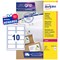 Avery L7173-250 Laser Labels, 10 Per Sheet, 99.1x57mm, White, 2500 Labels