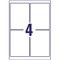 Avery J8169-100 Inkjet Labels, 4 Per Sheet, 139x99.1mm, White, 400 Labels