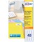 Avery L7654-25 Laser Labels, 40 Per Sheet, 45.7x25.4mm, White,1000 Labels