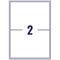 Avery J8168-100 Inkjet Labels, 2 Per Sheet, 199.6x143.5mm, White, 200 Labels
