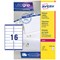 Avery L7162-250 Laser Labels, 16 Per Sheet, 99.1x33.9mm, White, 4000 Labels