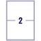 Avery L7168-250 Laser Labels, 2 Per Sheet, 199.6x143.5mm, White, 500 Labels