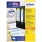 Avery Laser Filing Labels for Lever Arch File, 4 per Sheet, 200x60mm, L7171, 100 Labels