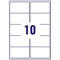 Avery L7173-100 Laser Labels, 10 Per Sheet, 99.1x57mm, White, 1000 Labels