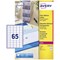 Avery L7551-25 Laser Labels, 65 Per Sheet, 38.1x21.2mm, Clear, 1625 Labels Avery L7551-25 Laser Labels, 65 Per Sheet, 38.1x21.2mm, Clear, 1625 Labels