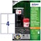 Avery B3483-50 Ultra Resistant Labels, 105 x 148 mm, Permanent, 4 Labels Per Sheet, 200 Labels Per Pack