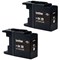 Brother LC1280XLBKBP2 Black Inkjet Cartridges (Twin Pack)