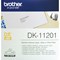 Brother DK-11201 Standard Address Label, Black on White, 29x90mm, White, 400 Labels Per Roll