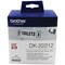 Brother DK-22212 Continuous Length Film Tape, Black on White, 62mmx15.24m