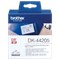 Brother DK-44205 Continuous Removable Paper Tape, Black on White, 62mmx30.48m