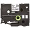 Brother P-Touch TZe-161 Label Tape, Black on Clear, 36mmx8m