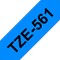 Brother P-Touch TZe-561 Label Tape, Black on Blue, 36mmx8m