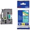 Brother P-Touch TZe-741 Label Tape, Black on Green, 18mmx8m