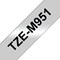 Brother P-Touch TZe-M951 Label Tape, Black on Matte Silver, 24mmx8m
