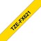 Brother P-Touch TZe-FX621 Flexible ID Label Tape, Black on Yellow, 9mmx8m