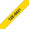 Brother P-Touch TZe-S621 Stromg Adhesive Labelling Tape, Black on Yellow, 9mmx8m