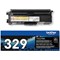 Brother TN329BK Black High Yield Laser Toner Cartridge