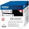 Brother DK-22251 Continuous Paper Tape, Black and Red on White, 62mmx15.24m