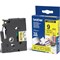 Brother P-Touch TZe-621 Label Tape, Black on Yellow, 9mmx8m