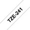 Brother P-Touch TZe-241 Label Tape, Black on White, 18mmx8m