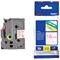 Brother P-Touch TZe-242 Label Tape, Red on White, 18mmx8m
