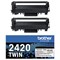 Brother TN-2420TWIN Toner Cartridge HY Black Twinpack TN2420TWIN
