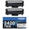 Brother TN-2420TWIN Toner Cartridge Twin Pack High Yield Black TN2420TWIN