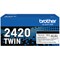 Brother TN-2420TWIN Toner Cartridge Twin Pack High Yield Black TN2420TWIN