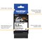 Brother HSe-211E Heat Shrink Tube Tape Cassette, Black on White, 5.2mm x 1.5m