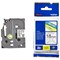 Brother P-Touch TZe-141 Label Tape, Black on Clear, 18mmx8m
