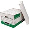 Bankers Box Storage Boxes, Green & White, Pack of 10