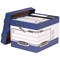Bankers Box Heavy Duty Storage Boxes, Blue, Pack of 10 Bankers Box Heavy Duty Storage Boxes, Blue, Pack of 10