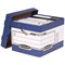 Fellowes Bankers Box Ergo Stor Heavy Duty FastFold Storage Boxes, Blue, Pack of 10