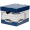 Fellowes Bankers Box Ergo Stor Heavy Duty FastFold Storage Boxes, Blue, Pack of 10