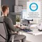 Fellowes Office Suites Monitor Stand with Drawer, Adjustable Height, Black and Silver