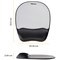 Fellowes Memory Foam Mouse Mat, With Wrist Rest, Silver and Black