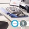 Fellowes Memory Foam Keyboard Wrist Rest, Blue