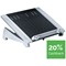 Fellowes Office Suites Laptop Stand Plus, Adjustable Height and Tilt, Black and Silver