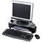 Fellowes Smart Suites Monitor Stand Plus with Tray, Adjustable Height, Black