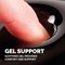 Fellowes Crystal Gel Mouse Mat, With Wrist Rest, Black