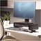 Fellowes Designer Suites Monitor Stand with Drawer, Adjustable Height, Black