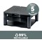 Fellowes Premium Monitor Stand Plus with Drawer and Copyholder, Adjustable Height, Black